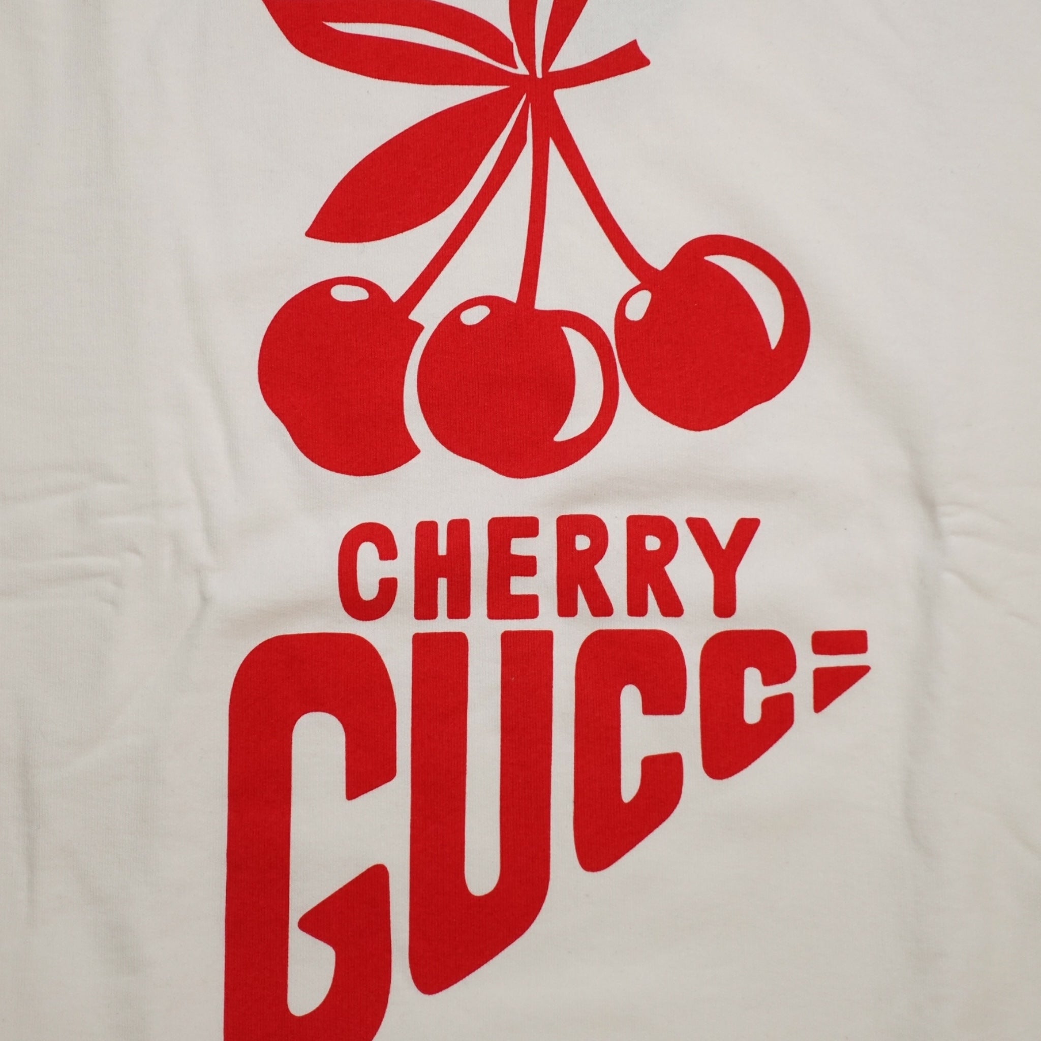 Gucci Cherry Print Hoodie in White