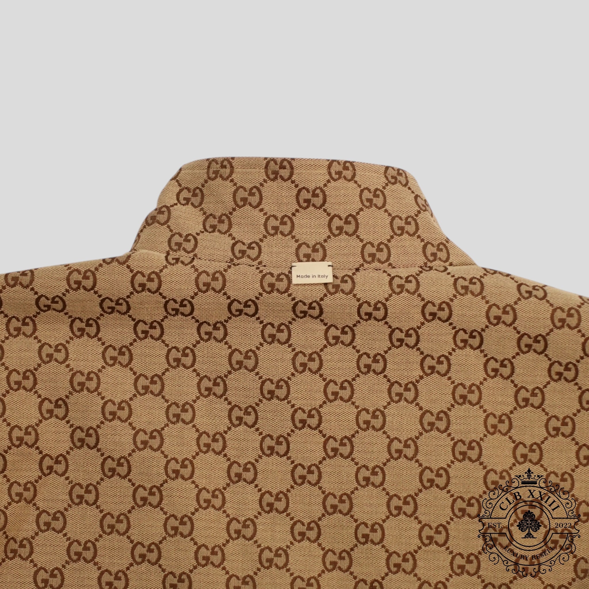 Gucci GG Supreme Canvas Reversible Jacket in Brown