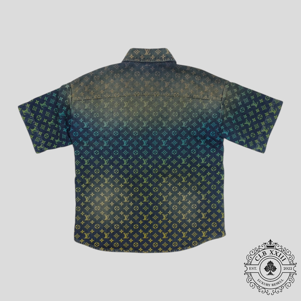 Louis Vuitton Rainbow Monogram Denim Shirt in Blue