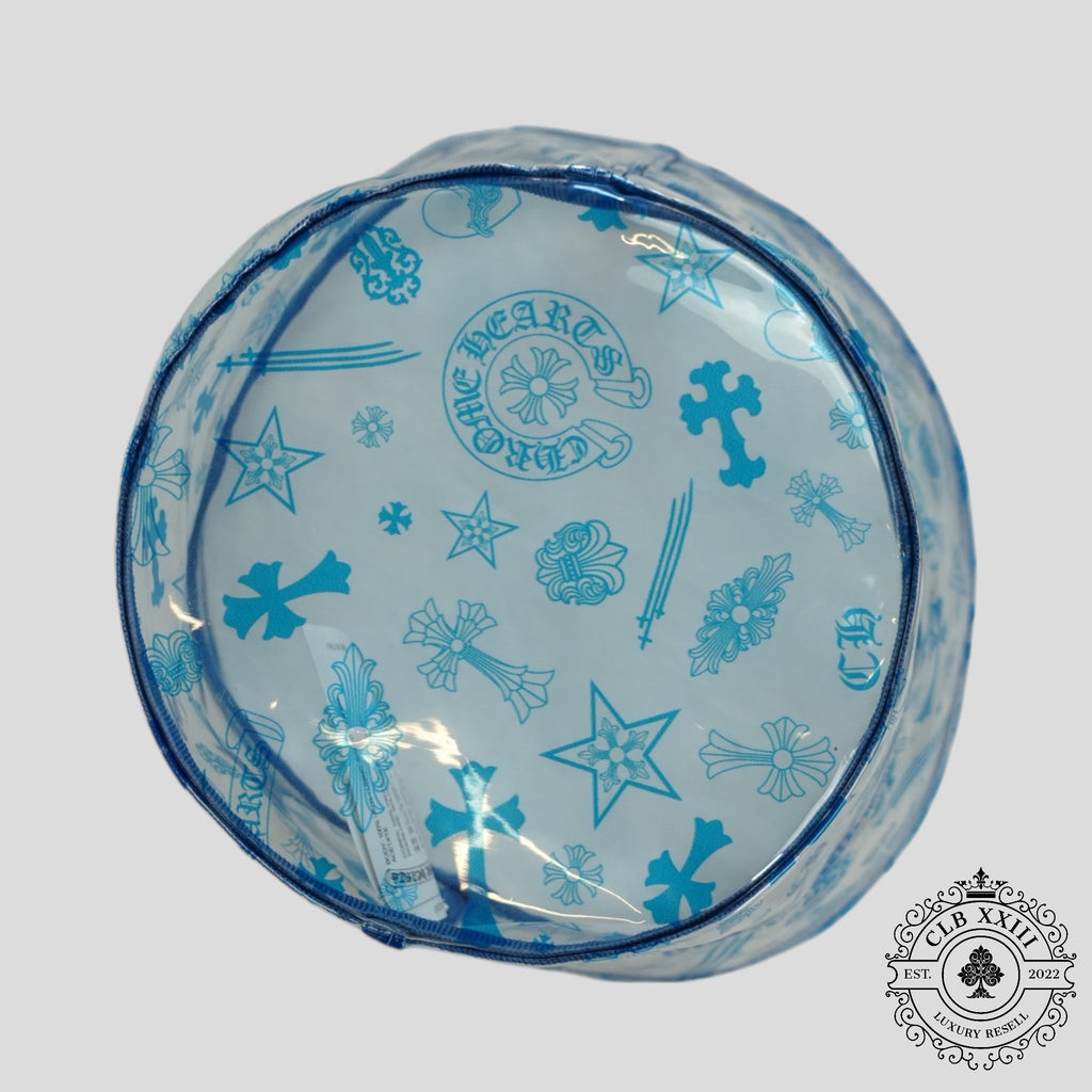 Chrome Hearts Transparent Bucket Hat in Clear/Blue