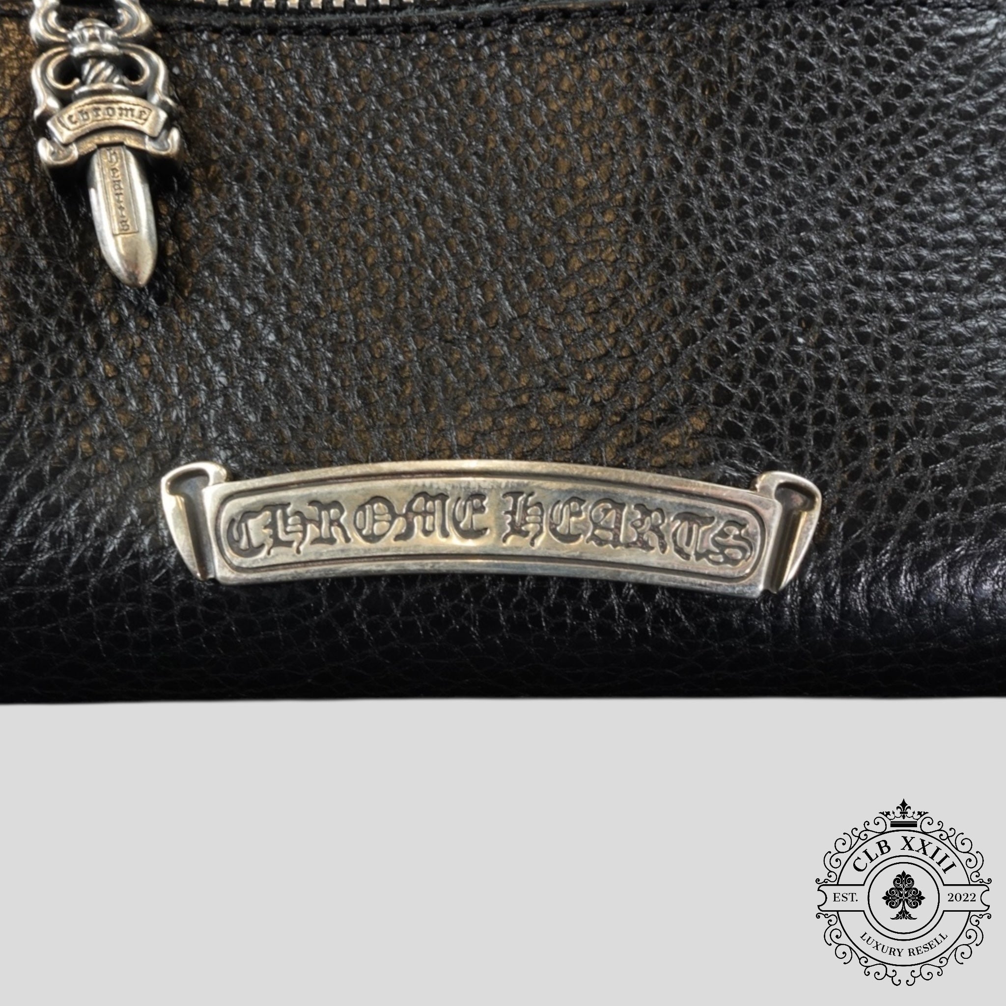 Chrome Hearts Short Wave Wallet in Black