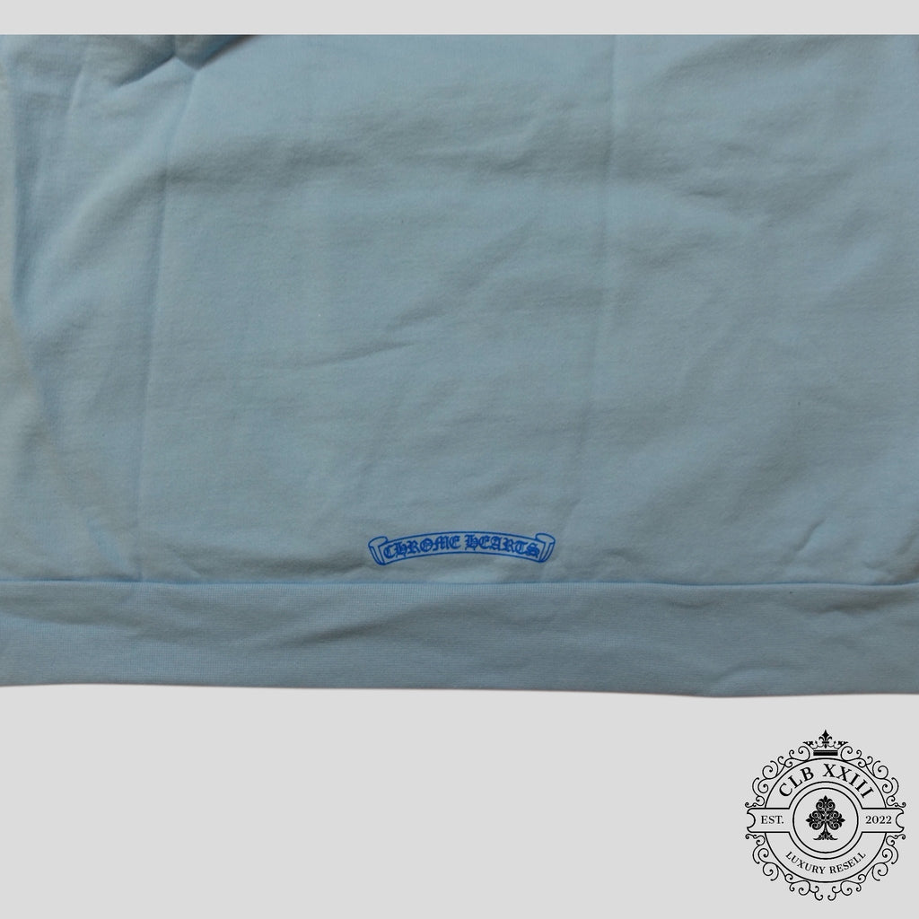 Chrome Hearts Art Basel Vine Dagger Hoodie in Baby Blue