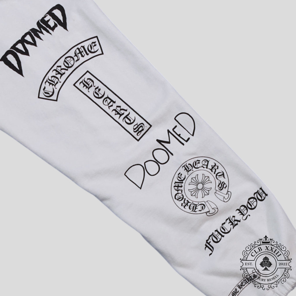 Chrome Hearts Deadly Doll Sweatpants in White
