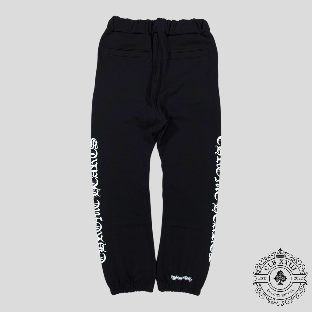 Chrome Hearts Scroll Logo Sweatpants in Black