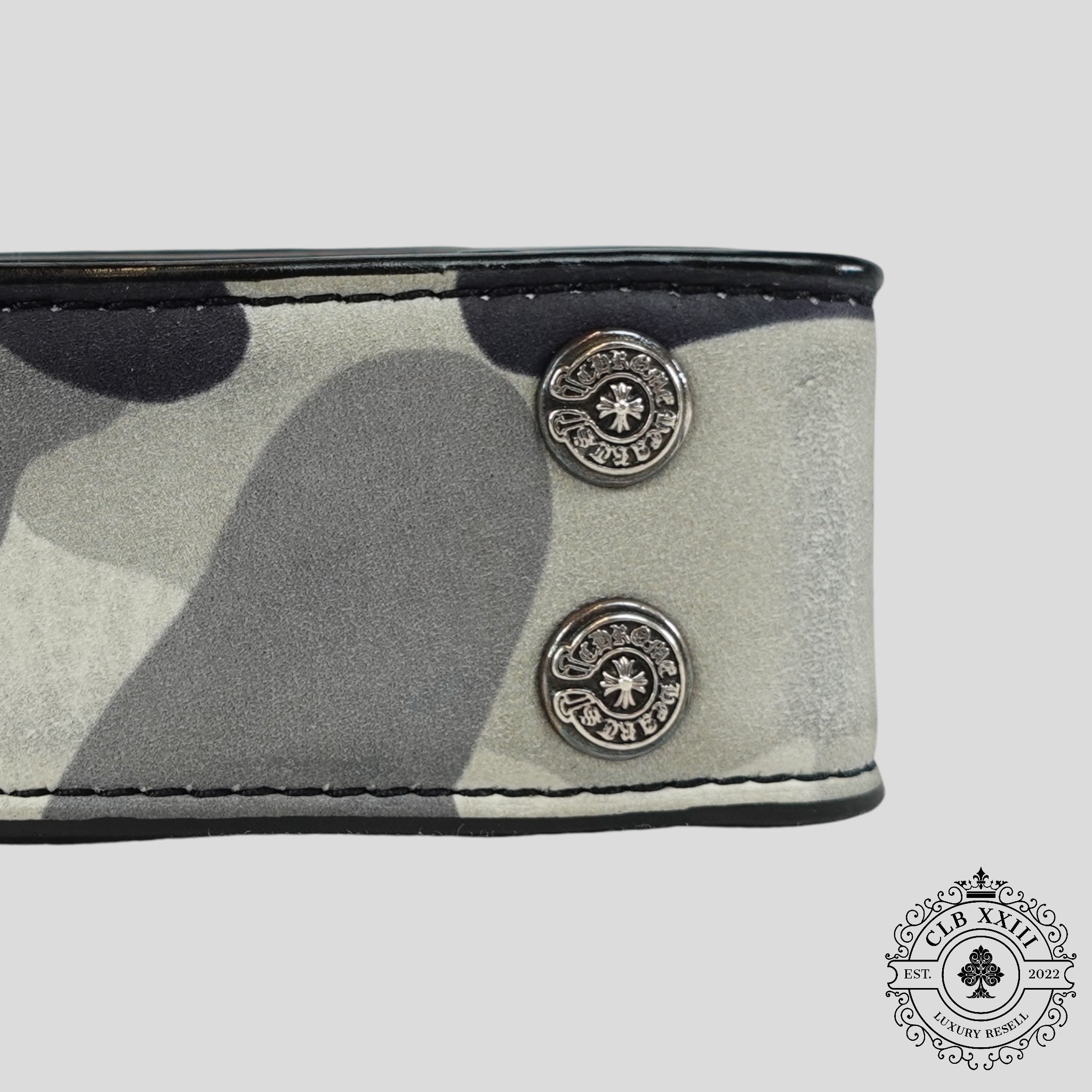 Chrome Hearts Snow Camo Belt Strap
