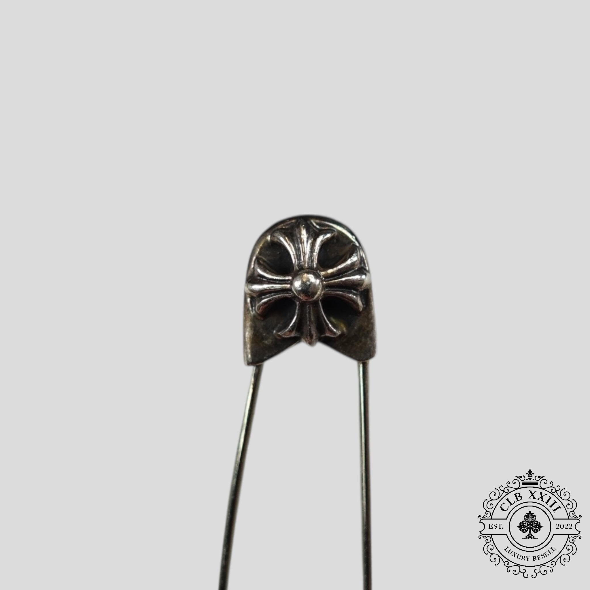 Chrome Hearts Silver Safety Pin