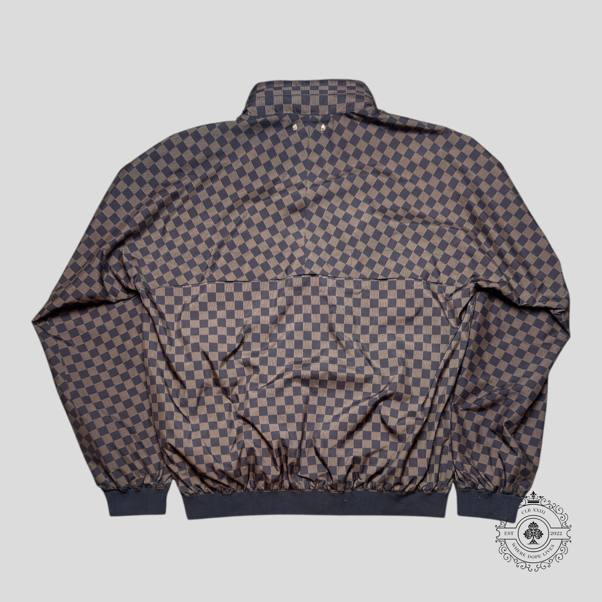 Louis Vuitton Reversible Checkered Damier Windbreaker in Brown