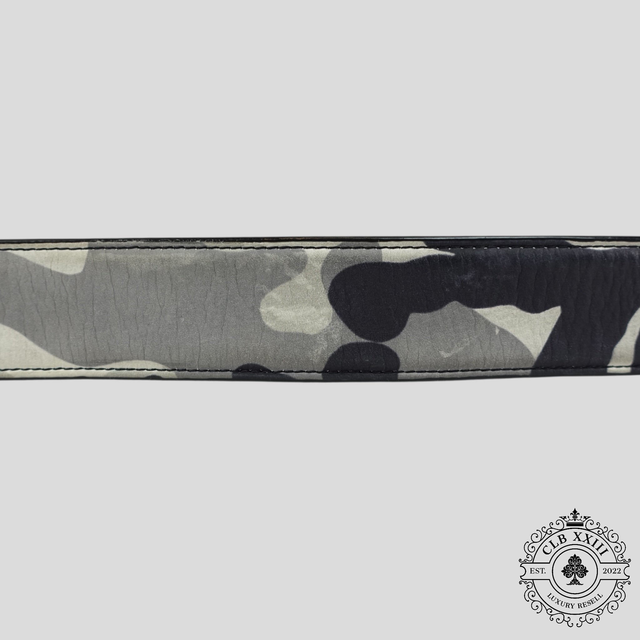 Chrome Hearts Snow Camo Belt Strap