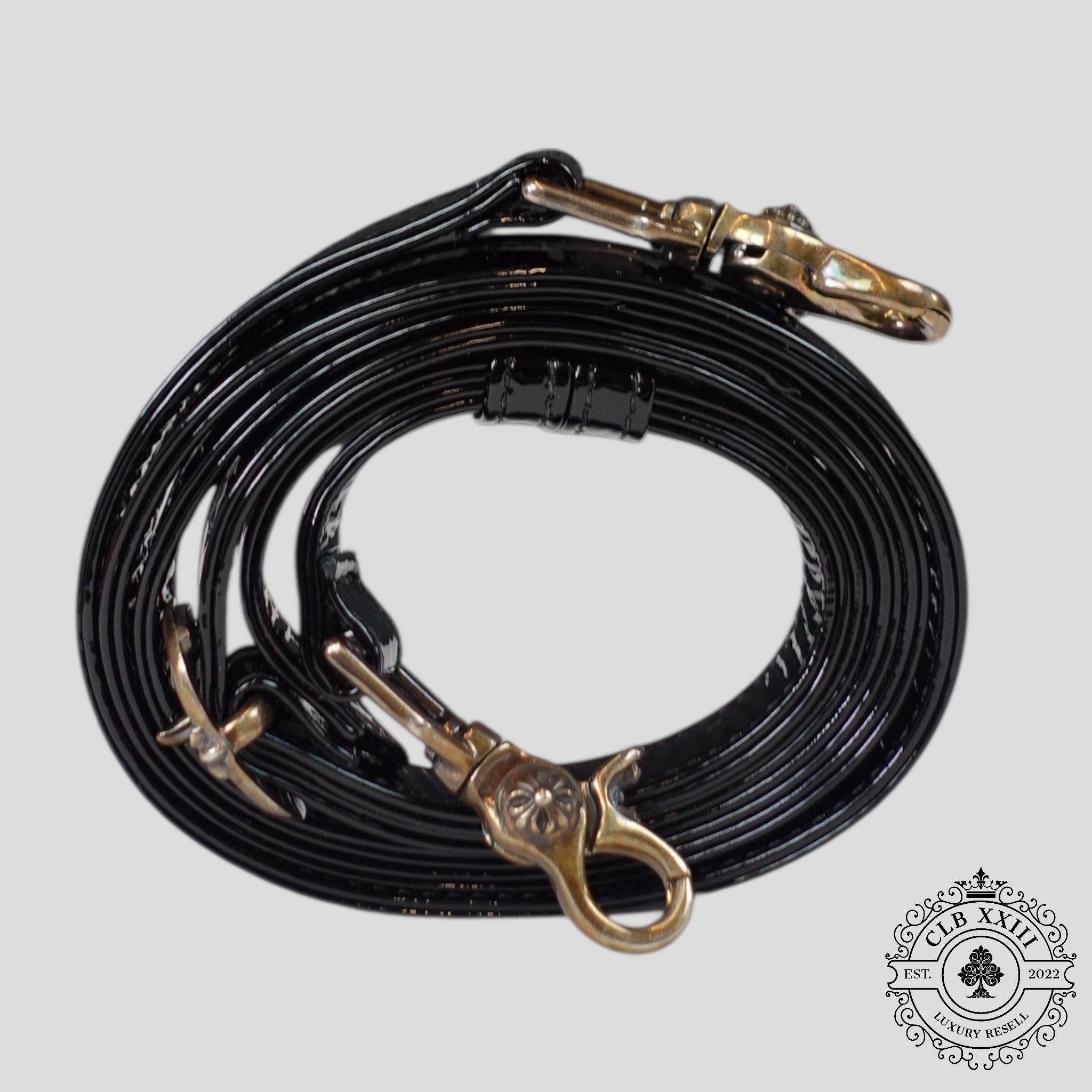 Chrome Hearts Triple Cross Patch Shearling Takka Bag in Orange/Black