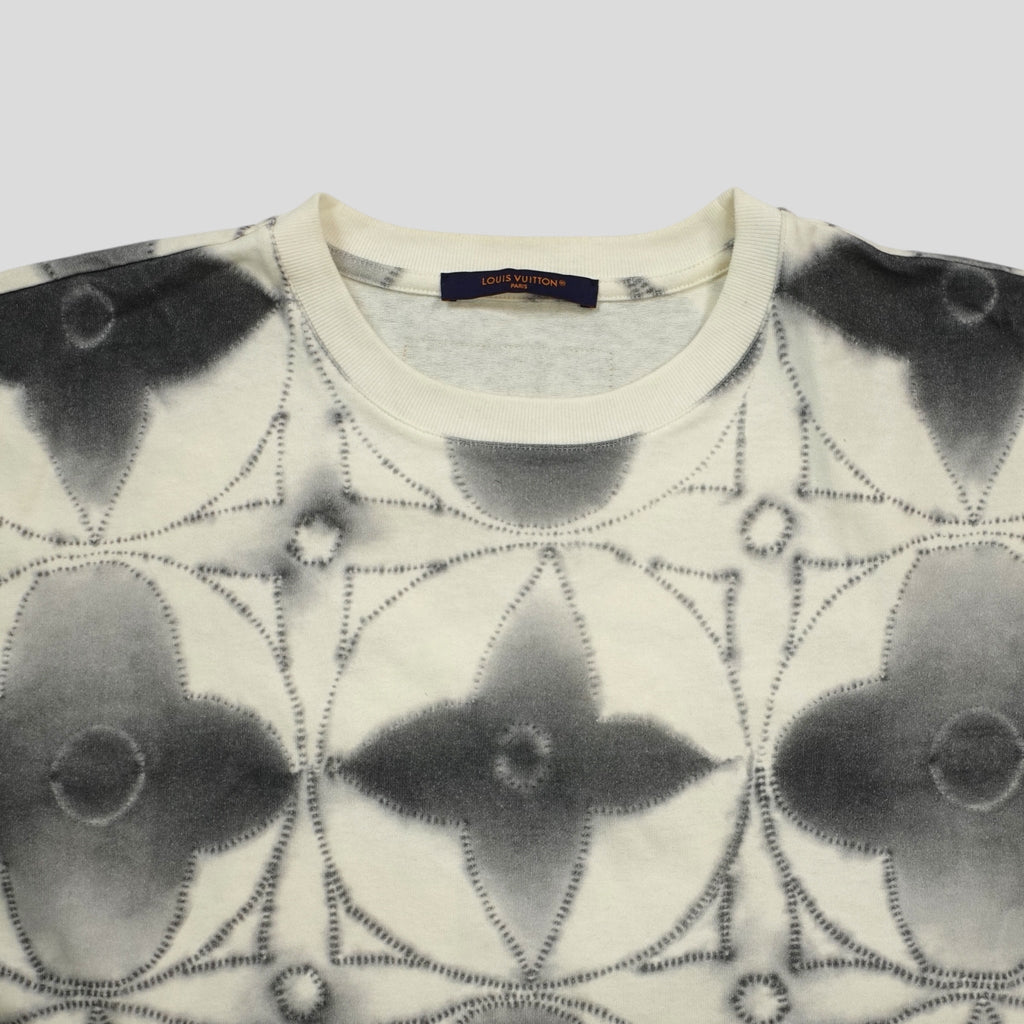Louis Vuitton Printed Shibori Tie-Dye Tee in White