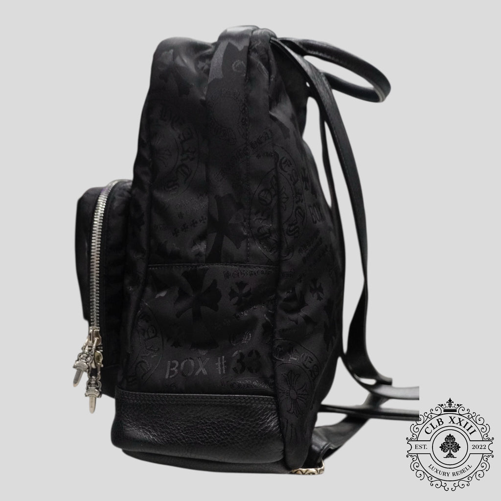 Chrome Hearts 7th Grade Multi Motif Nylon Mini Backpack in Black