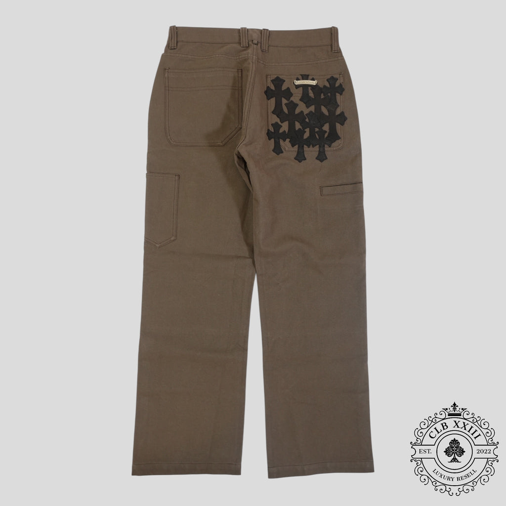 Chrome Hearts Double Knee Carpenter Pants in Brown