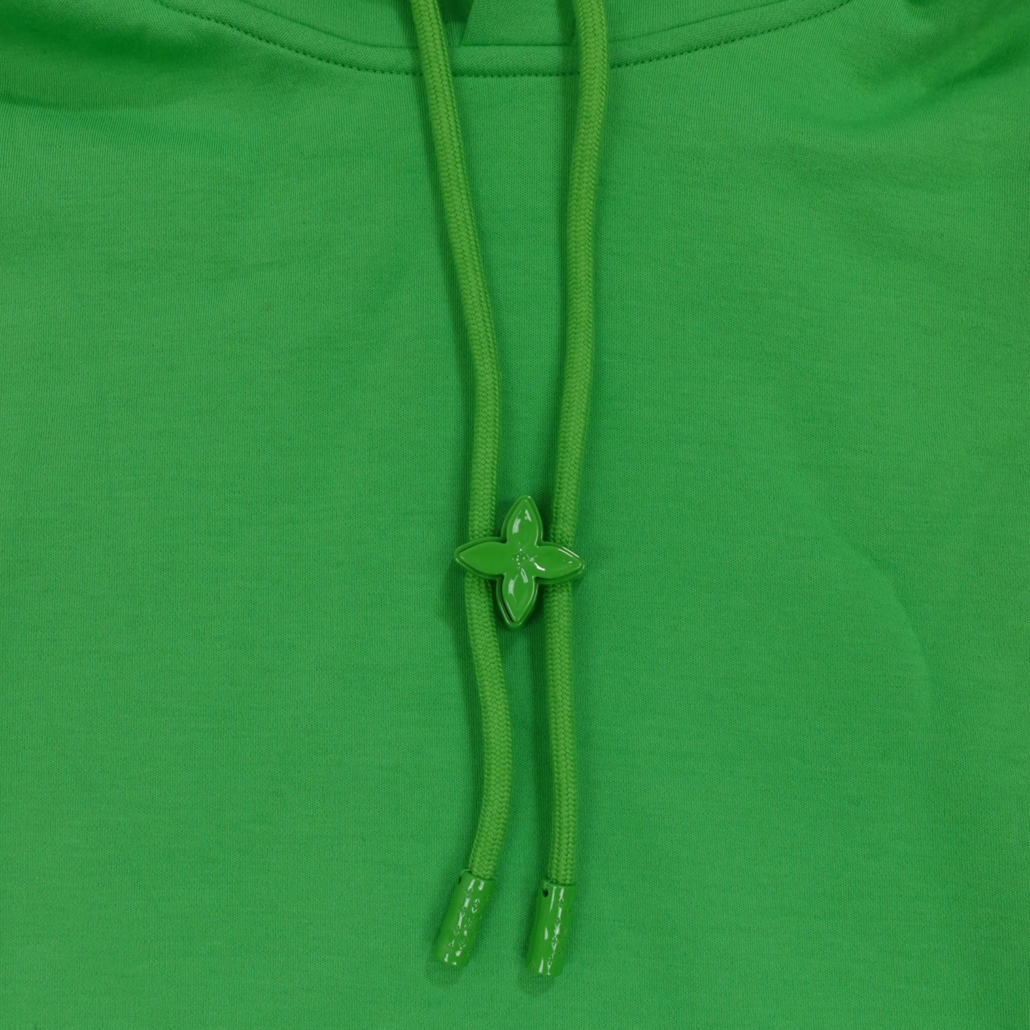 Louis Vuitton Monogram Flower Metal Stopper Hoodie in Green