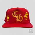 Chrome Hearts Cross Patch Hat in Red / Yellow
