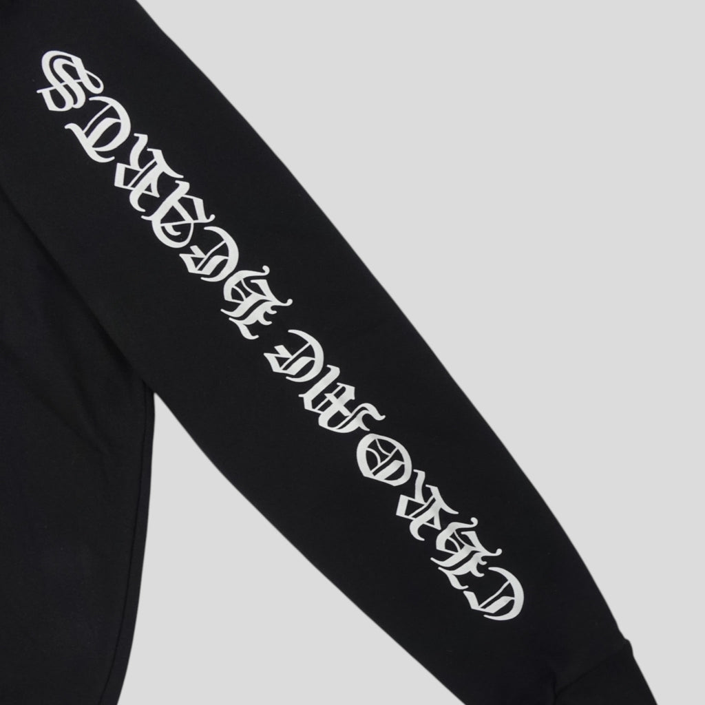 Chrome Hearts Scroll Logo Hoodie in Black