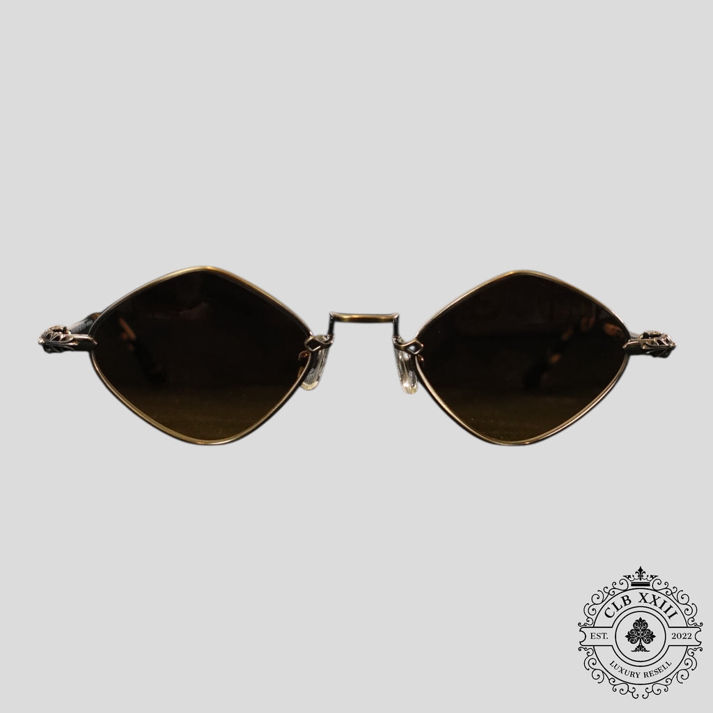 Chrome Hearts Diamond Dog Sunglasses in Tortoise
