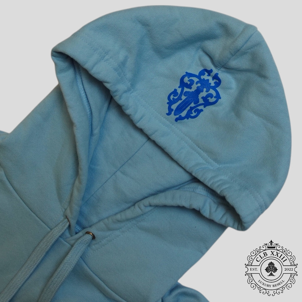 Chrome Hearts Art Basel Vine Dagger Hoodie in Baby Blue