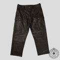 Chrome Hearts Devil Dog Leather Pants in Black