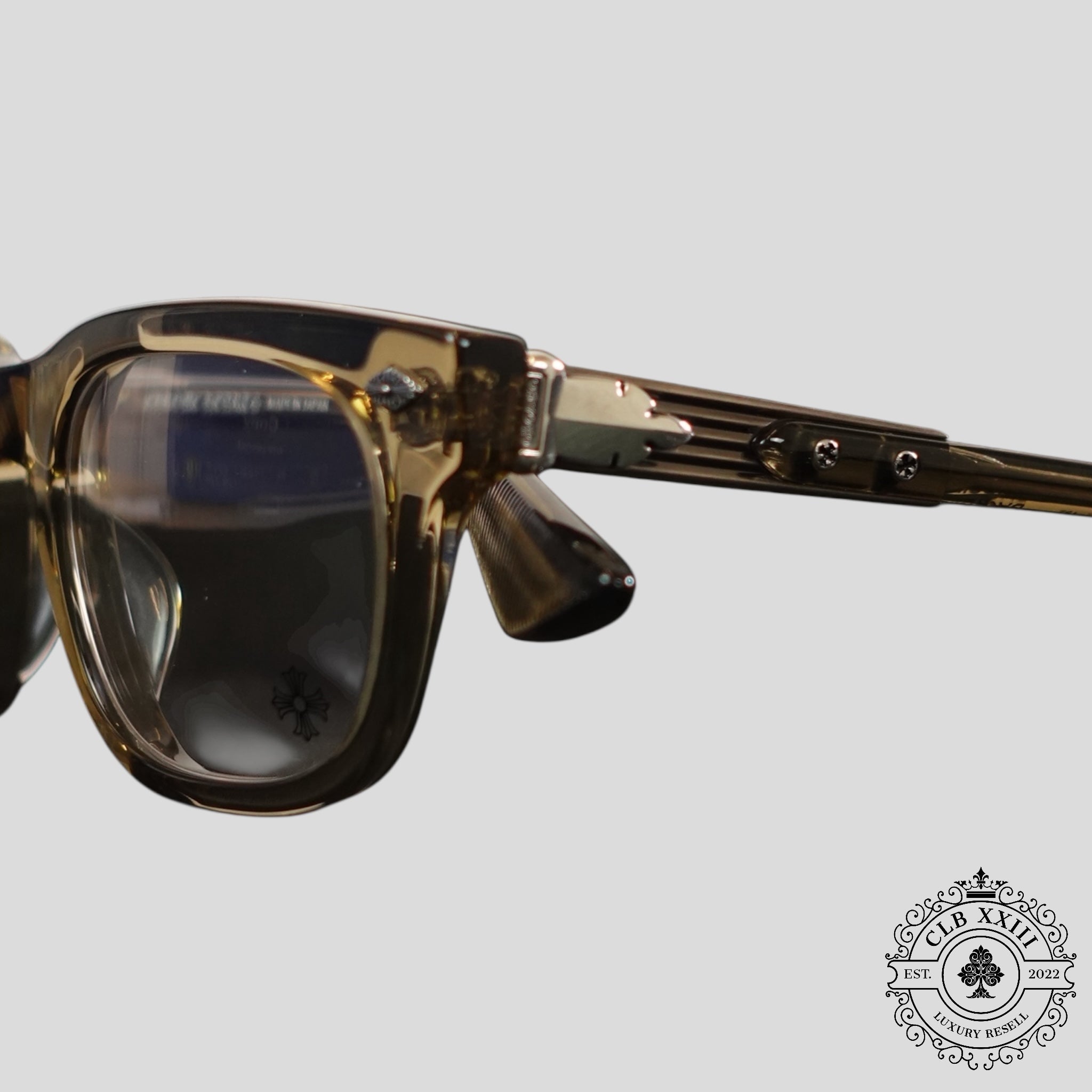 Chrome Hearts Baggins Glasses in Olive