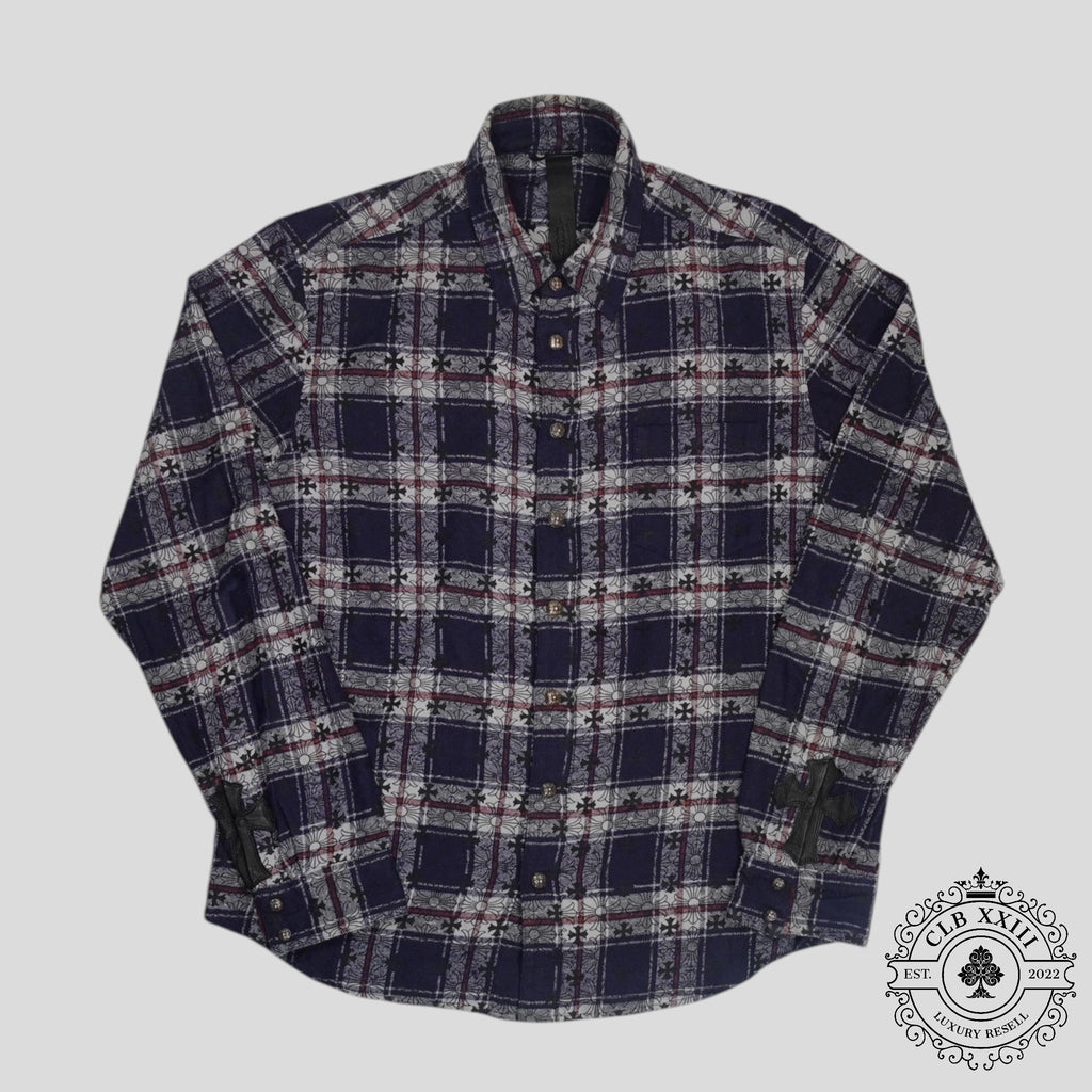 Chrome Hearts Loose Ends Flannel in Blue