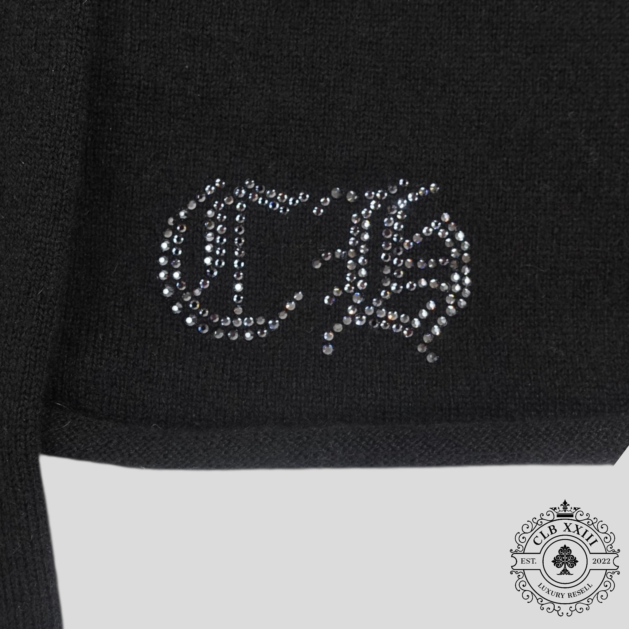 Chrome Hearts Women's Cashmere Crystal Embellished Sweater