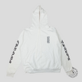 Chrome Hearts Vertical Logo Hoodie in White