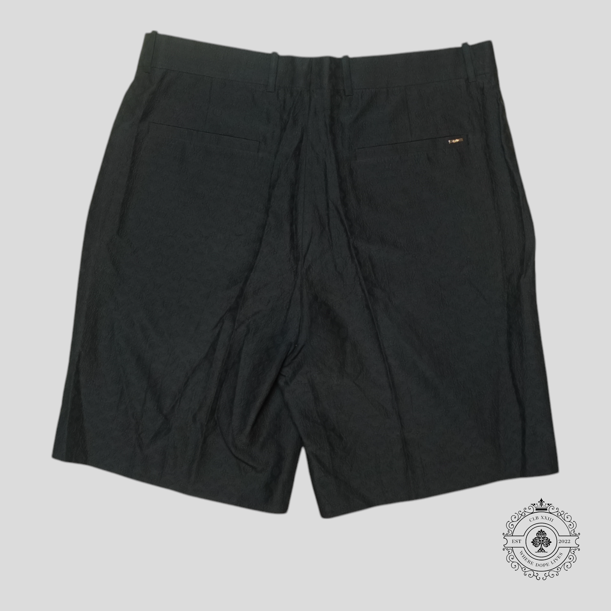 Louis Vuitton Monogram Silk Shorts in Black