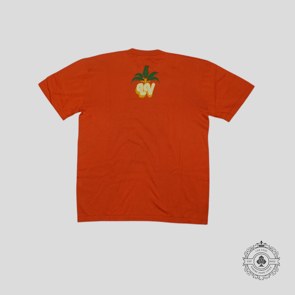 Louis Vuitton Palm Tree Short Sleeve Crewneck in Orange
