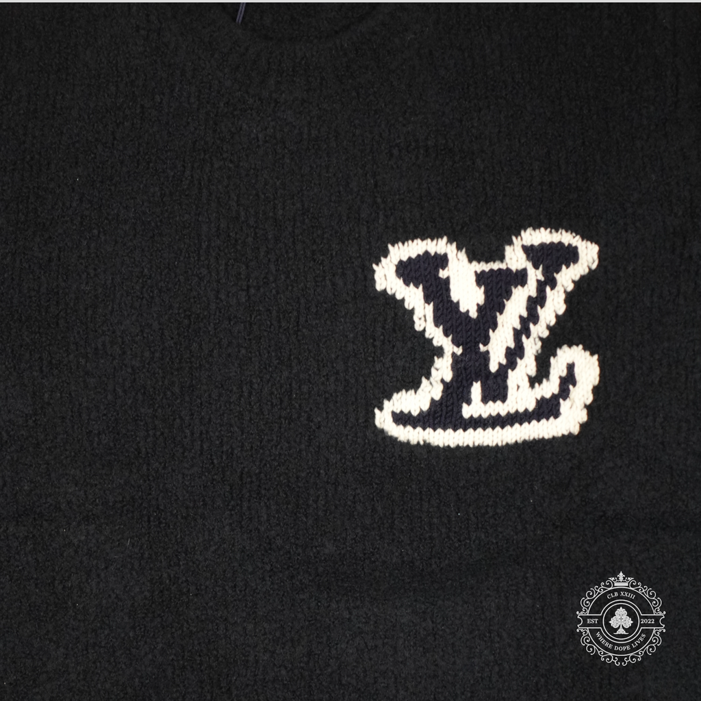 Louis Vuitton LV Intarsia Sweater in Navy Blue