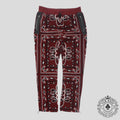 Amiri Bandana Fleece Pants in Red