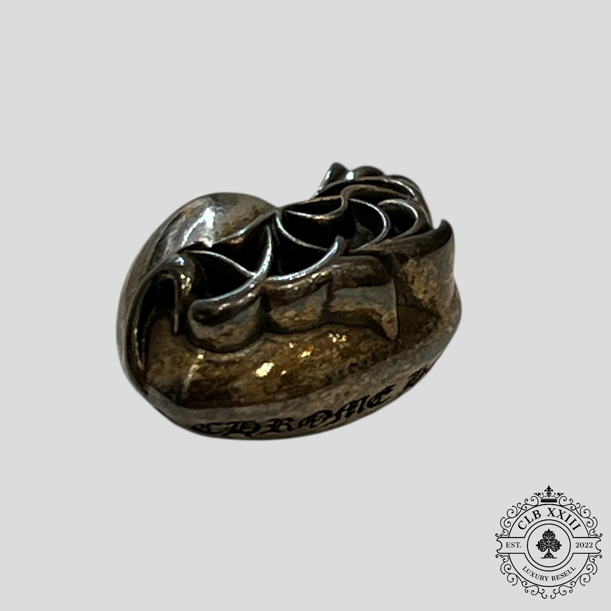 Chrome Hearts St Barth Vine Hearts Pendant in Silver