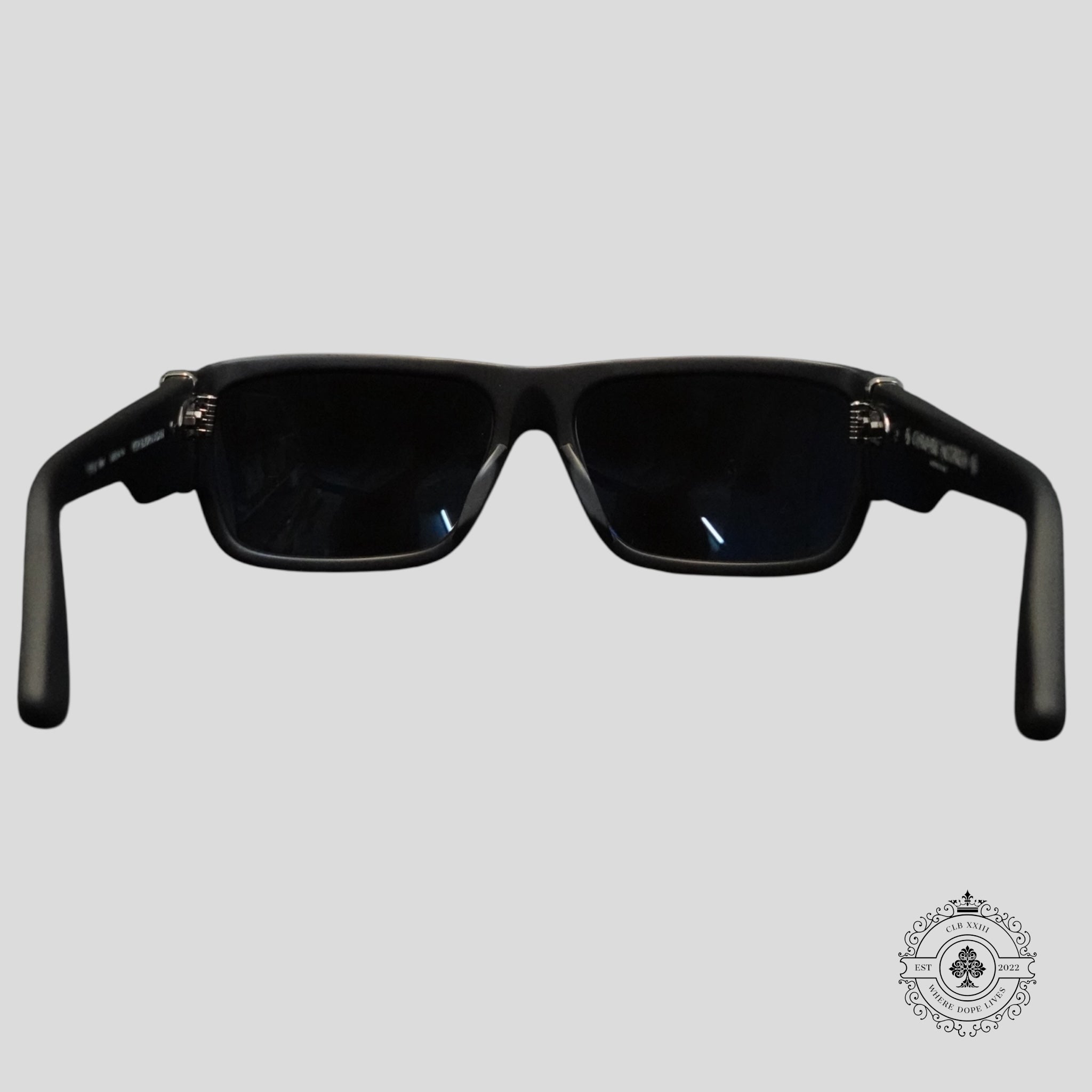 Chrome Hearts Yer Bjorn Again Glasses in Matte Black/Silver