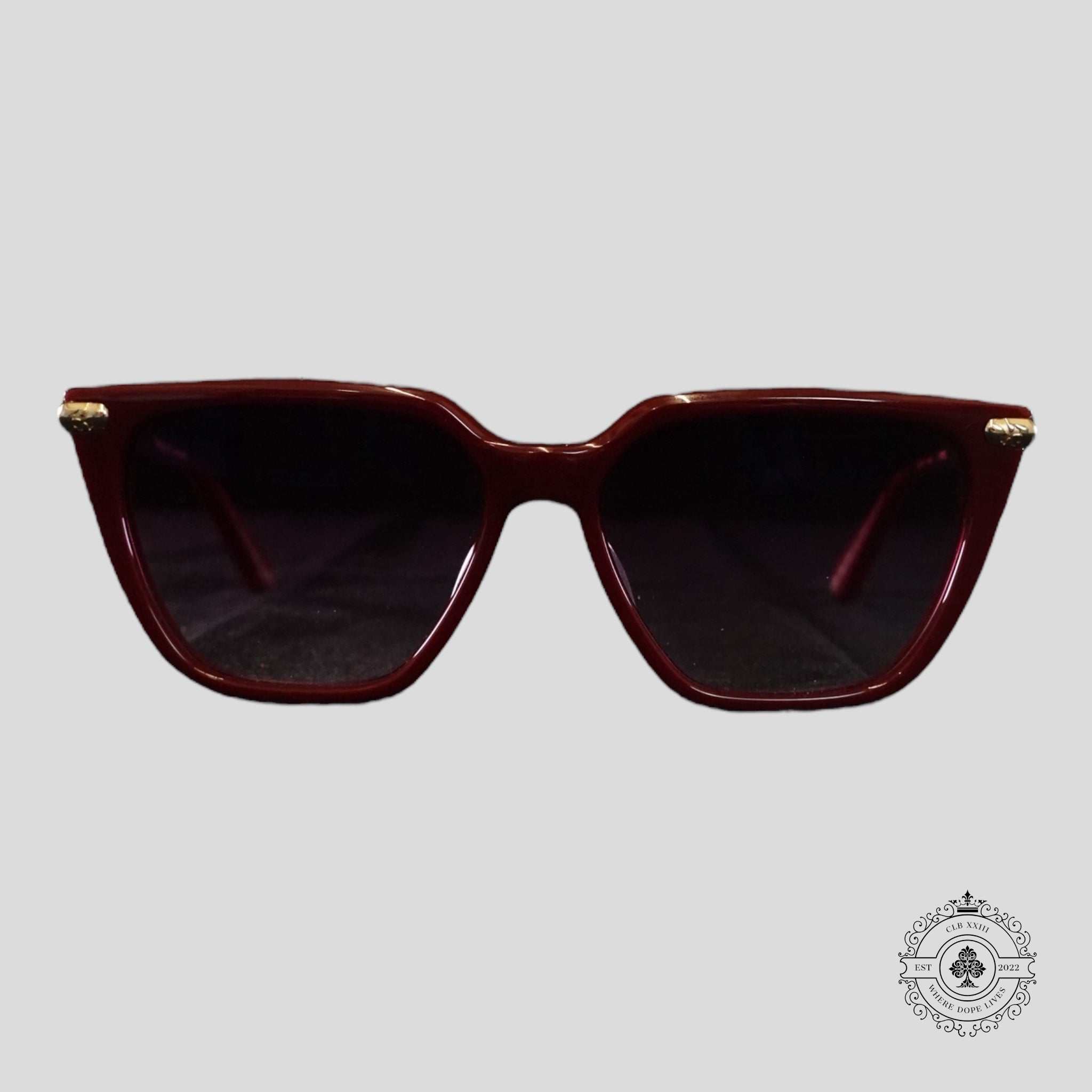 Chrome Hearts Stiffilis Glasses in Red/Gold