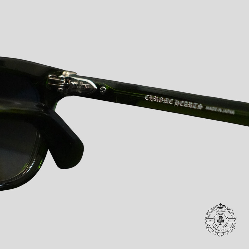 Chrome Hearts Smoke Show Sunglasses in Green/Silver