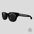 Chrome Hearts Diamond Embellished Cuntvoluted Glasses in Black/Silver