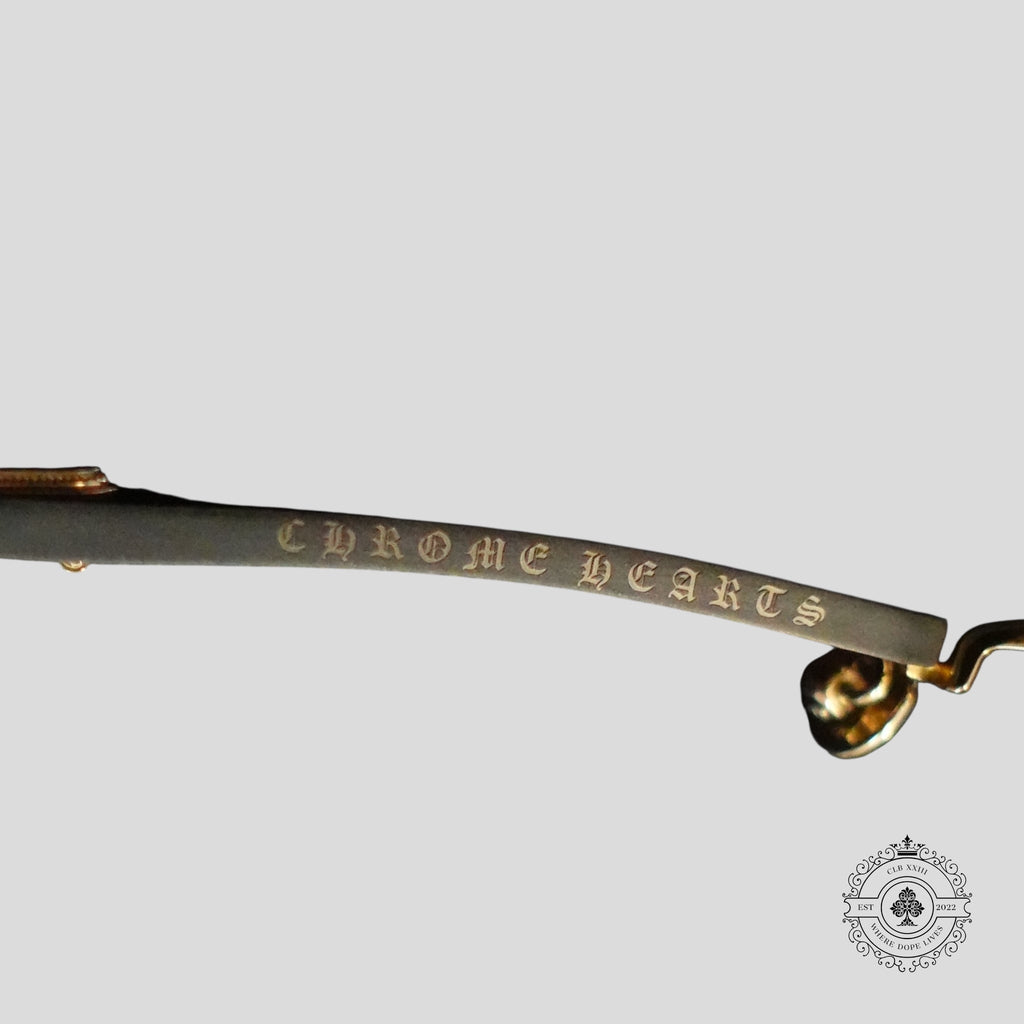 Chrome Hearts Muffbuffin' Glasses in Gold