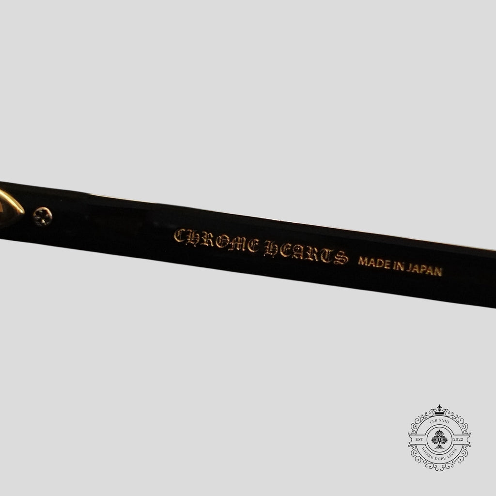 Chrome Hearts Smoke Show Sunglasses in Black/Gold