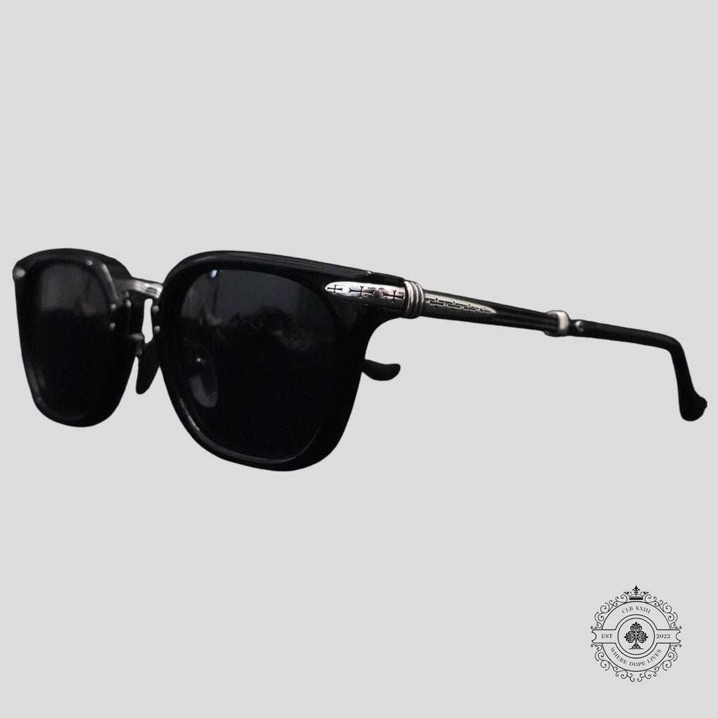 Chrome Hearts Titanasluvr Glasses in Black/Silver
