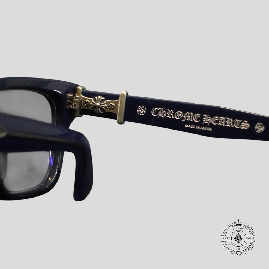 Chrome Hearts Vagillionaire II Glasses in Blue/Silver