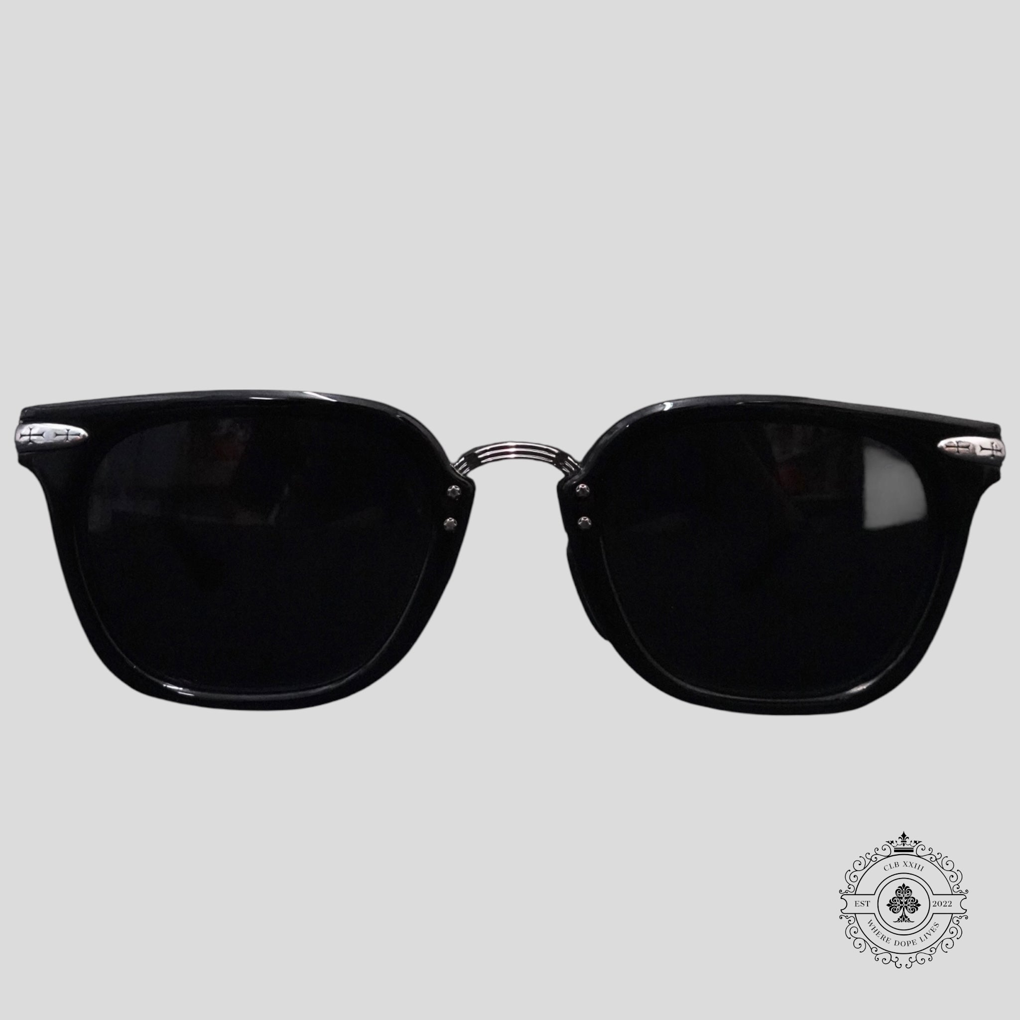 Chrome Hearts Titanasluvr Glasses in Black/Silver