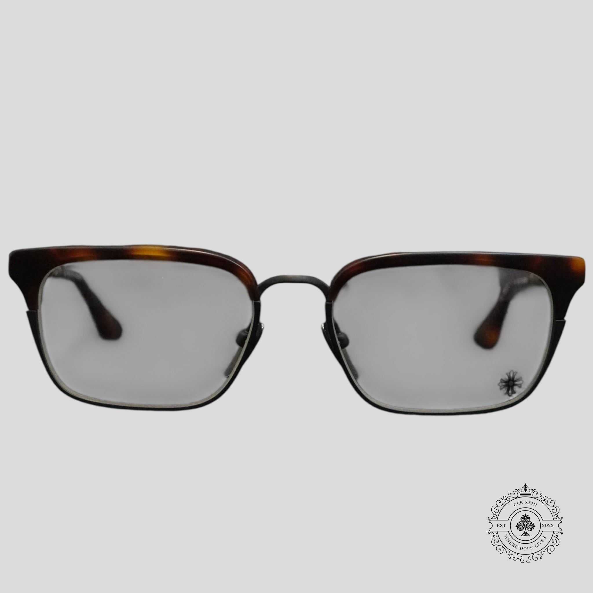 Chrome Hearts See U Next Tuesday Glasses in Tortoise Shell/Silver