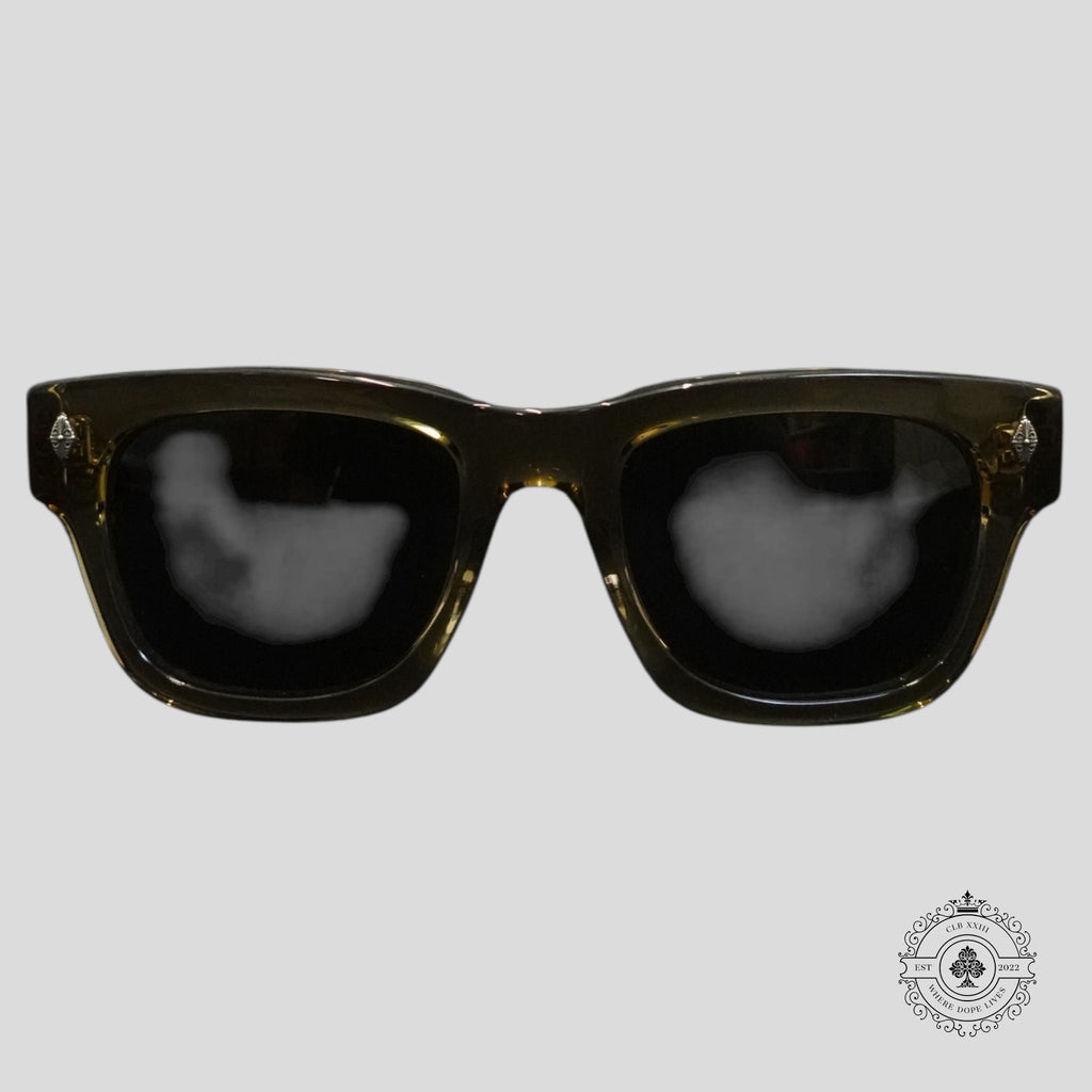 Chrome Hearts Dick Fitzener Glasses in Olive/Silver