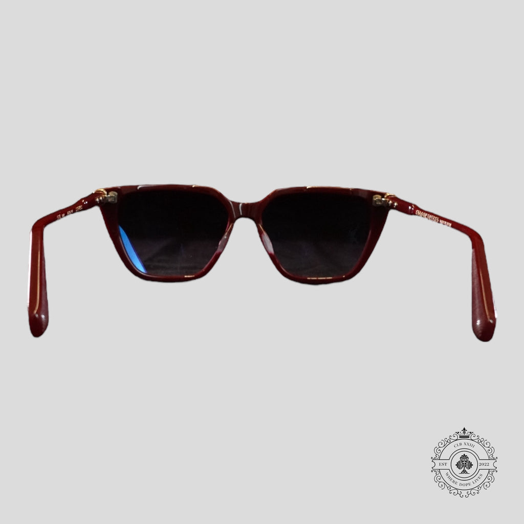 Chrome Hearts Stiffilis Glasses in Red/Gold