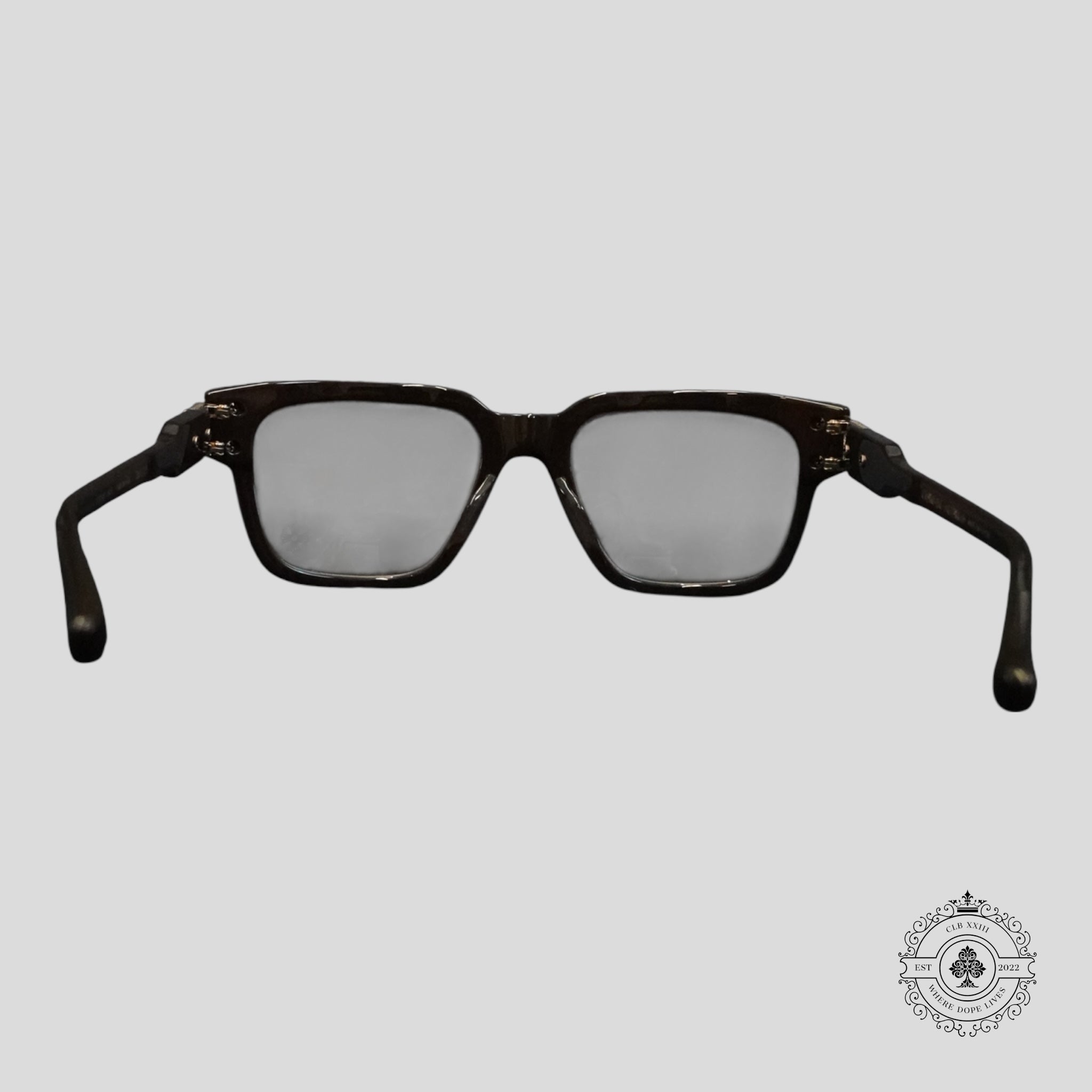 Chrome Hearts Bulge Glasses in Brown/Gold