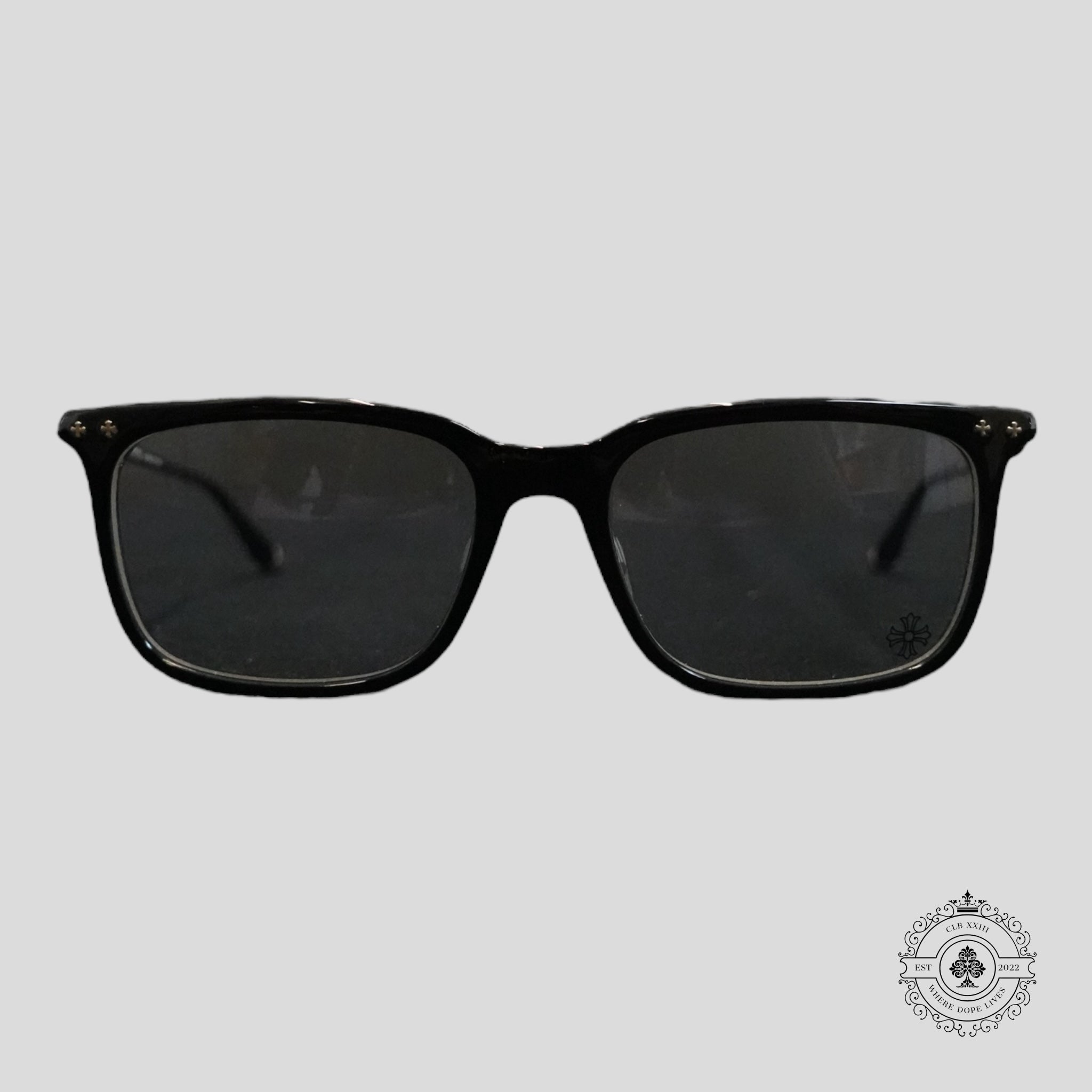Chrome Hearts Big Ricky II-A Glasses in Black/Silver