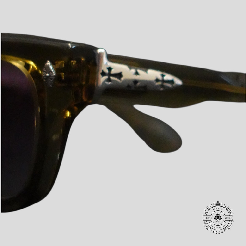 Chrome Hearts Crypdic Glasses in Grey/Silver