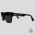 Chrome Hearts Box Officer Sunglasses in Matte Black/Gunmetal