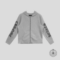 Chrome Hearts Life Sentence Cashmere Zip Up in Grey